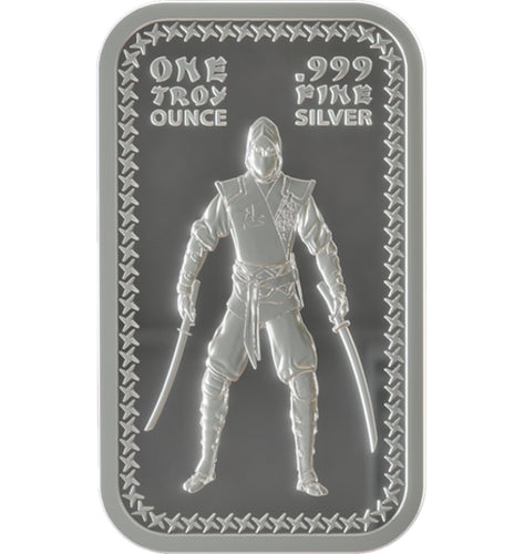 Ninja Warrior - 1 oz Silver Bar - Zion Metals