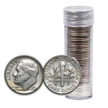 Load image into Gallery viewer, 90% Silver Roosevelt Dimes - $4 Face Value Circulated (40 Coins) in Tube - Zion Metals
