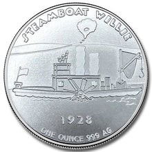 Load image into Gallery viewer, Steamboat Willie 1 oz Silver Round
