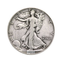 Load image into Gallery viewer, 90% Silver Walking Liberty Half Dollars - $1 Face Value Circulated (2 Coins) - Zion Metals
