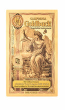Load image into Gallery viewer, 1/4 California Goldback - Aurum Gold Note (24k)
