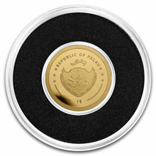 Load image into Gallery viewer, Palau 1/2 gram Gold $1 Baseball Shaped Coin - Zion Metals
