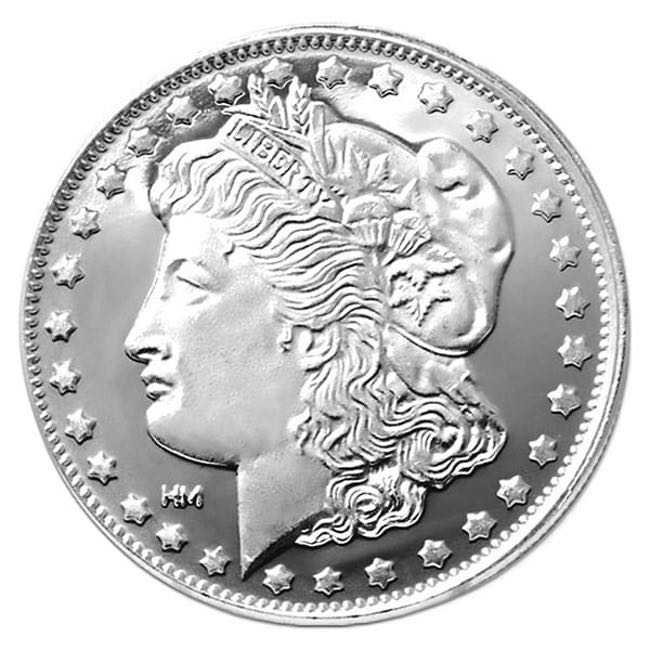 1 oz Silver Morgan Dollar Design Round - Zion Metals