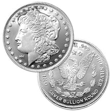 Load image into Gallery viewer, 1 oz Silver Morgan Dollar Design Round - Zion Metals
