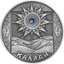 Load image into Gallery viewer, 2004 Belarus Kalyady Festivals and Rites Silver Coin | ZM | Zion Metals
