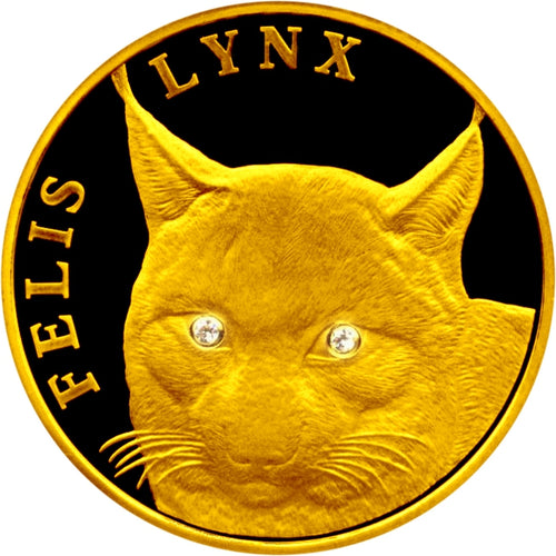2007 Kazakhstan Lynx 1/4 oz Proof Gold Coin 500 Tenge | ZM | Zion Metals