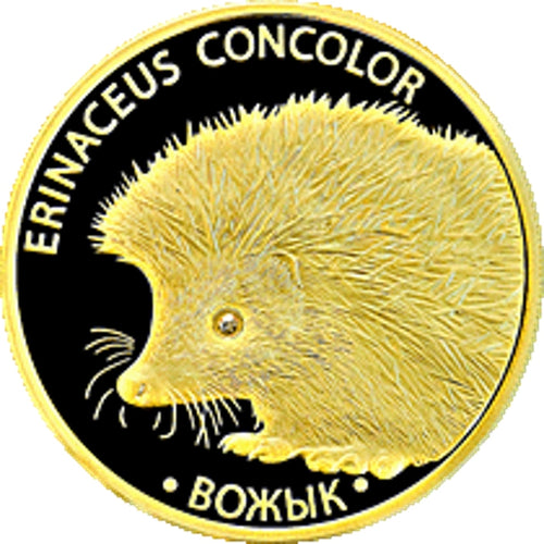 2011 Belarus Hedgehog 1/4 oz Proof Gold Coin 50 Roubles | ZM | Zion Metals