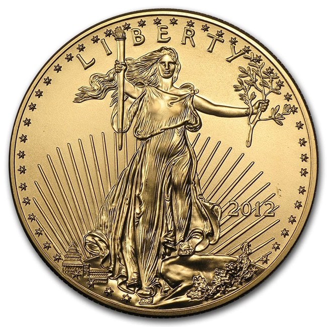 2012 1 oz American Gold Eagle BU - Zion Metals