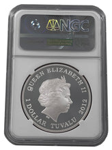 Load image into Gallery viewer, 2012 TUVALU DRAGONS OF LEGEND ST GEORGE &amp; THE DRAGON SILVER PROOF COIN NGC PF69 - Zion Metals
