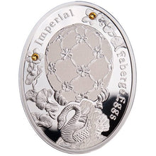 Load image into Gallery viewer, 2012 Niue $1 Swan Egg - Imperial Faberge Eggs Proof Silver Coin | Zion Metals
