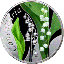 Load image into Gallery viewer, 2013 Belarus Under the Charm of Flowers Convallaria Silver Coin
