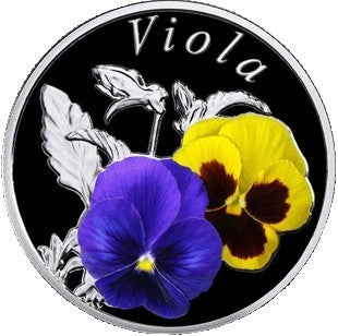 2013 Belarus Under the Charm of Flowers Viola Silver Coin-ZM