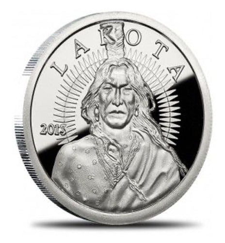 2013 1 oz LAKOTA SILVER ROUND - Random Mint- Zion Metals