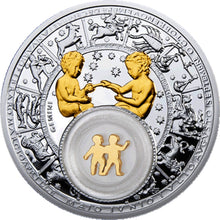 Load image into Gallery viewer, 2013 Belarus Zodiac Gemini Proof Finish Silver Coin | ZM | Zion Metals
