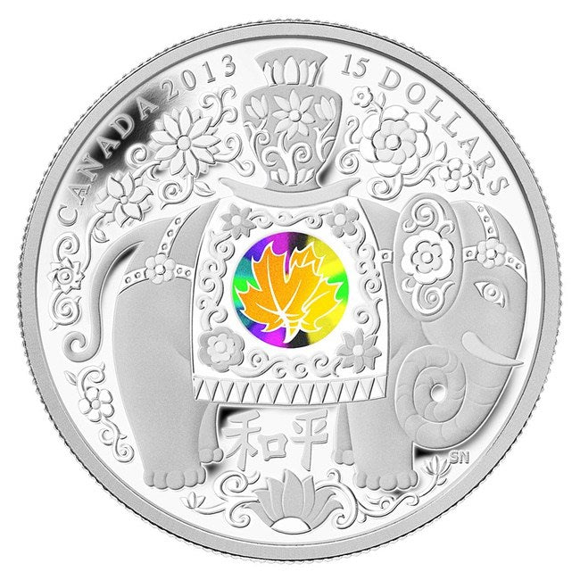 2013 Canada 1 oz Silver $15 Maple of Peace (Hologram) | ZM | Zion Metals