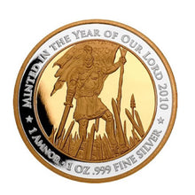 Load image into Gallery viewer, 2013 1 Amnor Captain Moroni Mormon LDS 1 Troy Oz .999 Fine Silver Round - Zion Metals
