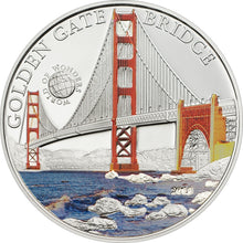 Load image into Gallery viewer, 2013 Palau World of Wonders GOLDEN GATE BRIDGE Silver Coin - Zion Metals
