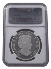 Load image into Gallery viewer, 2014 Canadian 1 oz Silver Howling Wolf Hologram Coin NGC PF69 - Zion Metals
