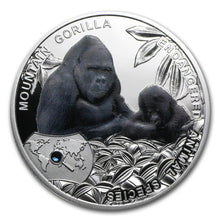 Load image into Gallery viewer, 2014 Niue Mountain Gorilla Endangered Animal Species 1/2 oz Proof Silver Coin - Zion Metals
