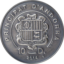 Load image into Gallery viewer, 2014 Andorra Perch - Atlas of Wildlife Antique Finish Silver Coin | ZM | Zion Metals
