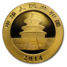 Load image into Gallery viewer, 2014 China 1 oz Gold Panda BU (Sealed) - ZM
