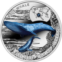 Load image into Gallery viewer, 2015 Niue Blue Whale Endangered Animal Species 1/2 oz Proof Silver Coin - Zion Metals
