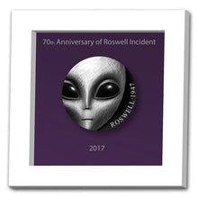 Load image into Gallery viewer, 2017 Cameroon UFO Series - 70th Anniversary of Roswell Silver Coin Box | ZM | Zion Metals
