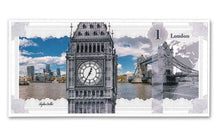Load image into Gallery viewer, 2017 Cook Islands 1 Dollar 5 gram Silver London Skyline Dollar Note - ZM
