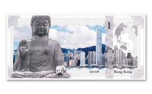 Load image into Gallery viewer, 2017 Cook Islands 1 Dollar 5 gram Silver Hong Kong Skyline Dollar Note - ZM
