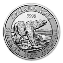 Load image into Gallery viewer, 2018 Canadian Polar Bear 1/2 oz BU Zionmetals
