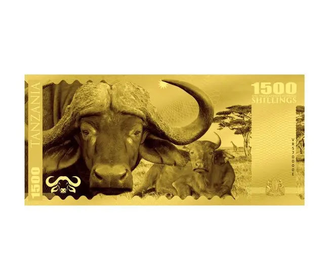 2018 Tanzania Big 5 - Buffalo Gold Note Zionmetals