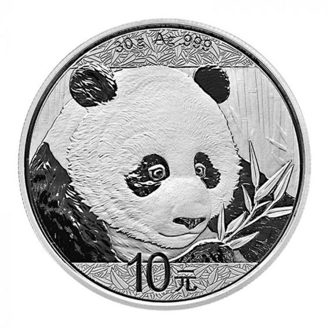2018 China 30 gram Silver Panda BU - ZM