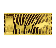 Load image into Gallery viewer, 2018 Tanzania Big 5 - Rhino Gold Note - ZM
