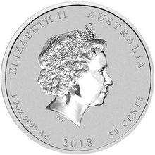 Load image into Gallery viewer, 2018 1/2 oz Australian Silver Lunar Year of the Dog Coin BU (Series II) - ZM
