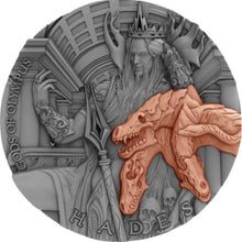 Load image into Gallery viewer, 2018 Niue Hades Gods of Olympus 2 oz Antique finish Silver Coin | ZM | Zion Metals
