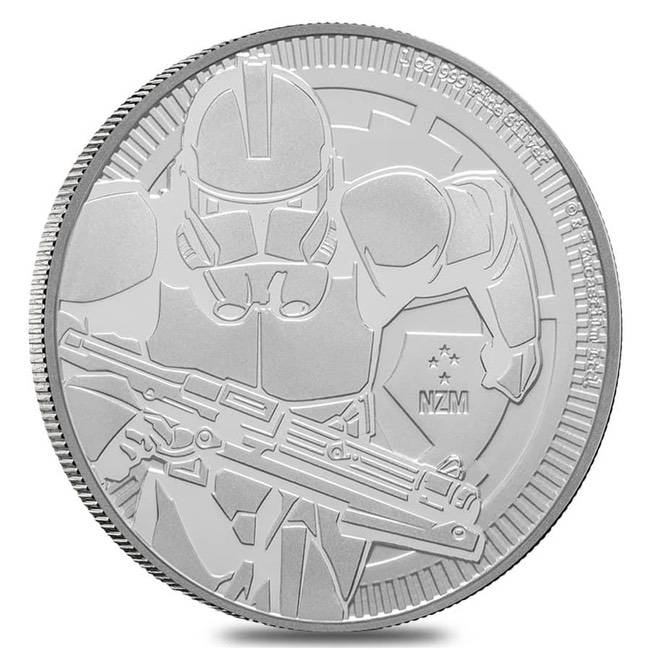 2019 1 oz Niue Silver Star Wars Clone Trooper Coin (BU) - ZM