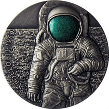 Load image into Gallery viewer, 2019 CAMEROON APOLLO 11 - 1969 - 3 OZ ULTRA HIGH RELIEF SILVER COIN | ZM | Zion metals
