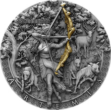 Load image into Gallery viewer, 2019 Niue ARTEMIS itGoddesses 2 oz Silver AntiqueCoin | ZM | Zion Metals
