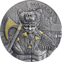 Load image into Gallery viewer, 2019 Germania Mint Warriors: Berserk 2 oz Silver BU Antique | ZM | Zion Metals
