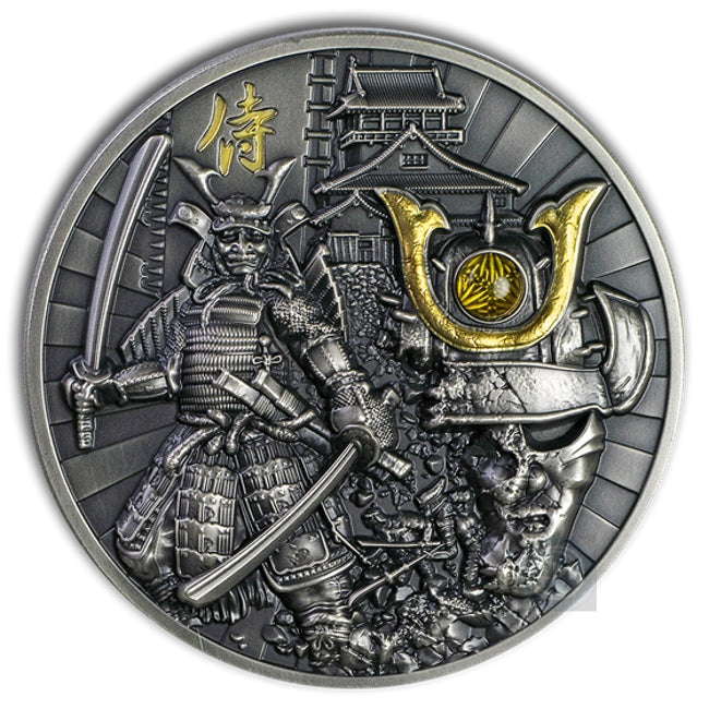 2019 Niue 2 oz Silver Antique Samurai Warriors | Zion Metals