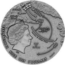 Load image into Gallery viewer, 2019 Niue 2 oz Antique Silver The Battle of Salamis | ZM | Zion Metals
