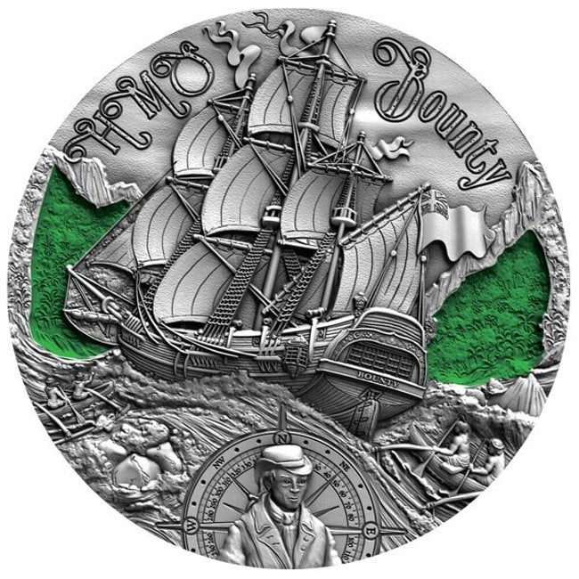 2019 Republic of Cameroon 2 oz Silver HMS Bounty | Zion Metals