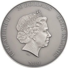 Load image into Gallery viewer, 2019 Cook Islands 3 oz Silver Poseidon Gods Of The World Coin | ZM | Zion Metals
