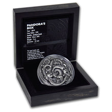 Load image into Gallery viewer, 2019 Palau 3 oz Silver Epic High Relief Pandora&#39;s Box - ZM

