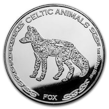 Load image into Gallery viewer, 2019 Republic of Chad 1 oz Silver Celtic Animals Fox - ZM
