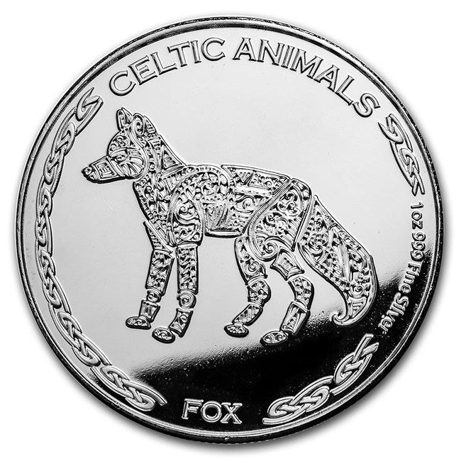 Celtic Animals Horse 2020年 500フラン 1oz銀貨 Africa Silver Coins – ZM