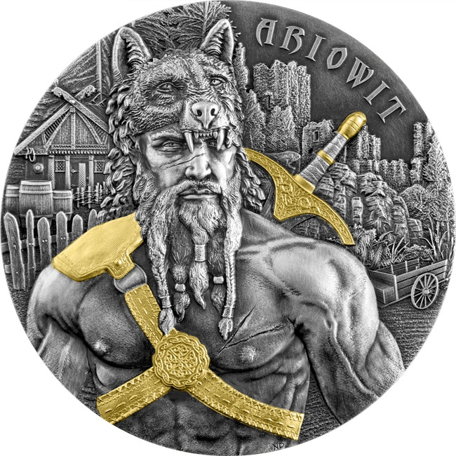 2020 Germania Mint Warriors: Ariowit 2 oz Silver BU Antique | ZM | Zion Metals