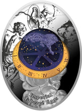 Load image into Gallery viewer, 2020 Niue Silver Faberge Eggs Blue Tsarevich Constellation Egg - Zion Metals
