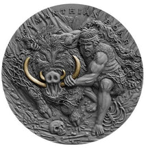 Load image into Gallery viewer, 2020 Niue 2 oz ERYMANTHIAN BOAR – TWELVE LABOURS OF HERCULES Silver Coin | ZM | Zion Metals
