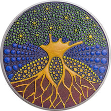 Load image into Gallery viewer, 2020 Palau 3 oz Silver Proof Dot Art Tree of Life | ZM | Zion Metals
